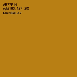 #B77F14 - Mandalay Color Image