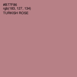 #B77F86 - Turkish Rose Color Image