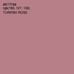 #B77F88 - Turkish Rose Color Image