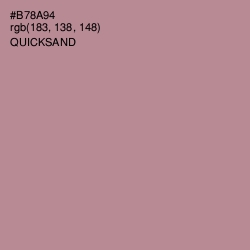 #B78A94 - Quicksand Color Image