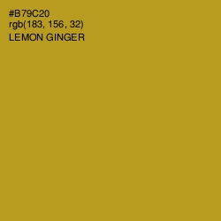 #B79C20 - Lemon Ginger Color Image