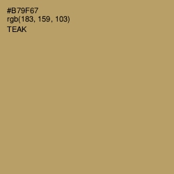 #B79F67 - Teak Color Image