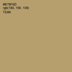 #B79F6D - Teak Color Image