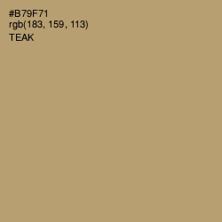 #B79F71 - Teak Color Image