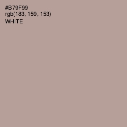 #B79F99 - Thatch Color Image