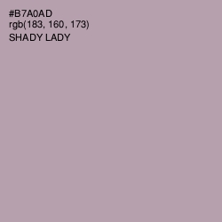 #B7A0AD - Shady Lady Color Image