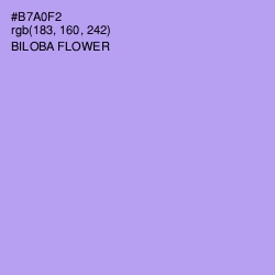 #B7A0F2 - Biloba Flower Color Image