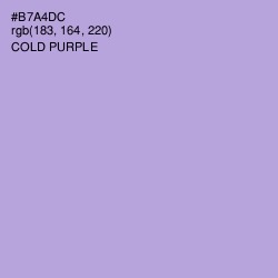 #B7A4DC - Cold Purple Color Image