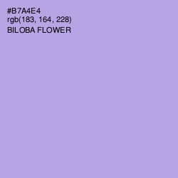 #B7A4E4 - Biloba Flower Color Image