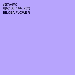 #B7A4FC - Biloba Flower Color Image