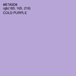 #B7A5D8 - Cold Purple Color Image