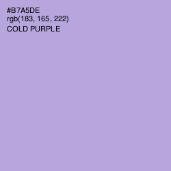 #B7A5DE - Cold Purple Color Image