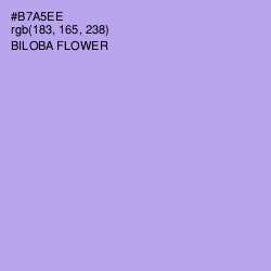 #B7A5EE - Biloba Flower Color Image
