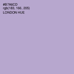 #B7A6CD - London Hue Color Image