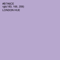 #B7A6CE - London Hue Color Image