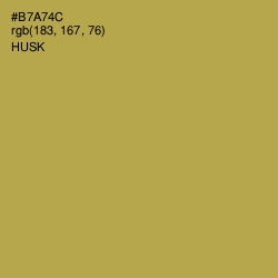 #B7A74C - Husk Color Image