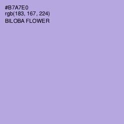 #B7A7E0 - Biloba Flower Color Image