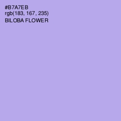 #B7A7EB - Biloba Flower Color Image