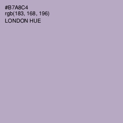 #B7A8C4 - London Hue Color Image