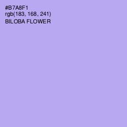 #B7A8F1 - Biloba Flower Color Image