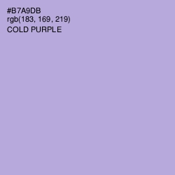 #B7A9DB - Cold Purple Color Image