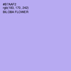 #B7AAF2 - Biloba Flower Color Image