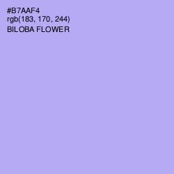 #B7AAF4 - Biloba Flower Color Image