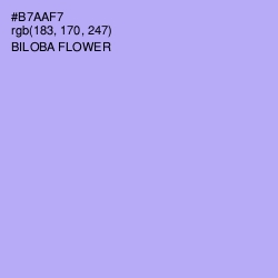 #B7AAF7 - Biloba Flower Color Image