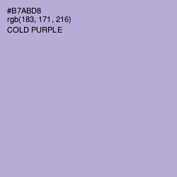 #B7ABD8 - Cold Purple Color Image