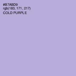 #B7ABD9 - Cold Purple Color Image