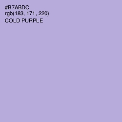 #B7ABDC - Cold Purple Color Image