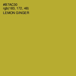 #B7AC30 - Lemon Ginger Color Image