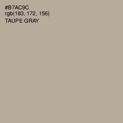 #B7AC9C - Taupe Gray Color Image