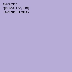 #B7ACD7 - Lavender Gray Color Image