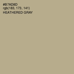 #B7AD8D - Heathered Gray Color Image