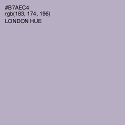 #B7AEC4 - London Hue Color Image