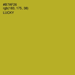 #B7AF26 - Lucky Color Image