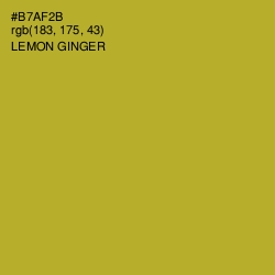 #B7AF2B - Lemon Ginger Color Image