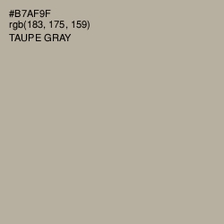 #B7AF9F - Taupe Gray Color Image