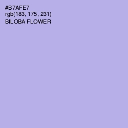 #B7AFE7 - Biloba Flower Color Image