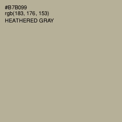 #B7B099 - Heathered Gray Color Image
