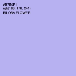 #B7B0F1 - Biloba Flower Color Image