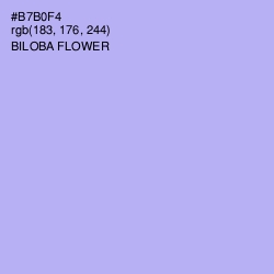 #B7B0F4 - Biloba Flower Color Image