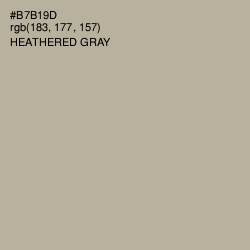 #B7B19D - Heathered Gray Color Image
