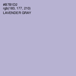 #B7B1D2 - Lavender Gray Color Image