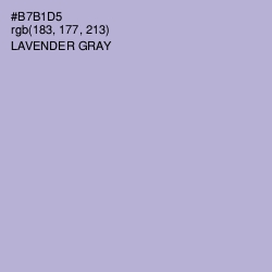 #B7B1D5 - Lavender Gray Color Image