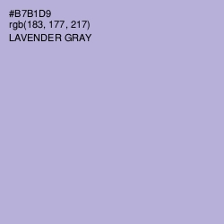 #B7B1D9 - Lavender Gray Color Image