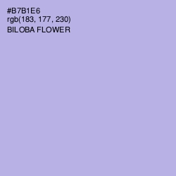 #B7B1E6 - Biloba Flower Color Image