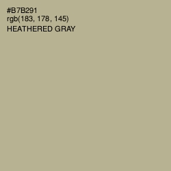 #B7B291 - Heathered Gray Color Image