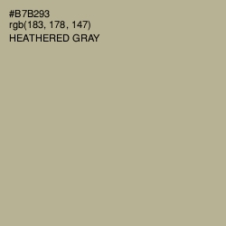 #B7B293 - Heathered Gray Color Image